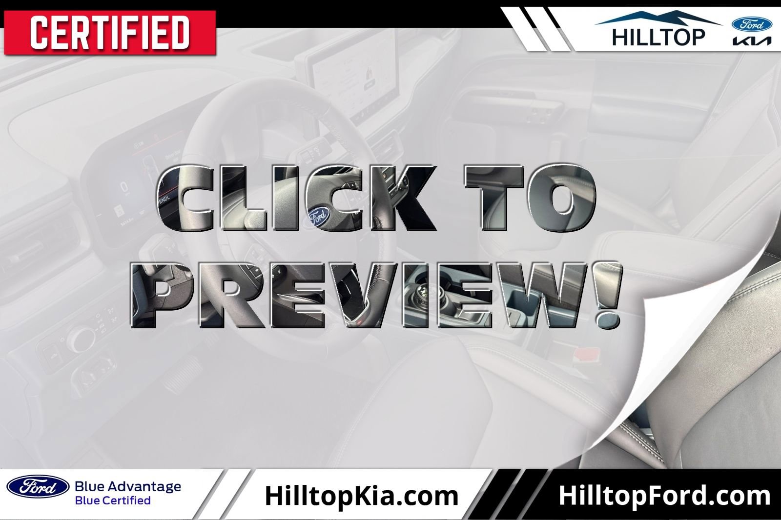 Certified 2025 Ford Maverick Lariat w/ Black Appearance Package