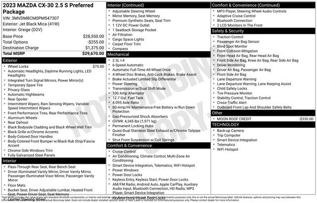Used 2023 MAZDA CX-30 AWD 2.5 S w/ Preferred Package image 27