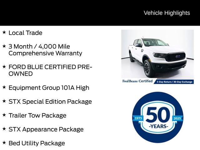 Certified 2021 Ford Ranger XL w/ Equipment Group 101A High image 10
