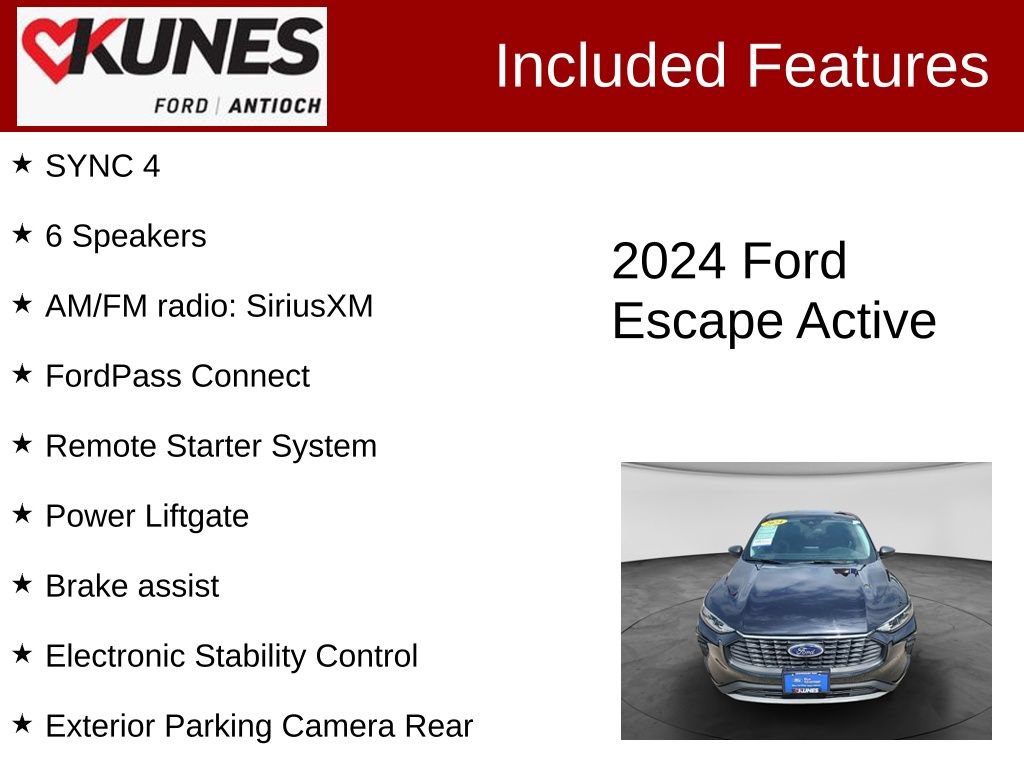 Certified 2024 Ford Escape Active AWD/4WD image 4
