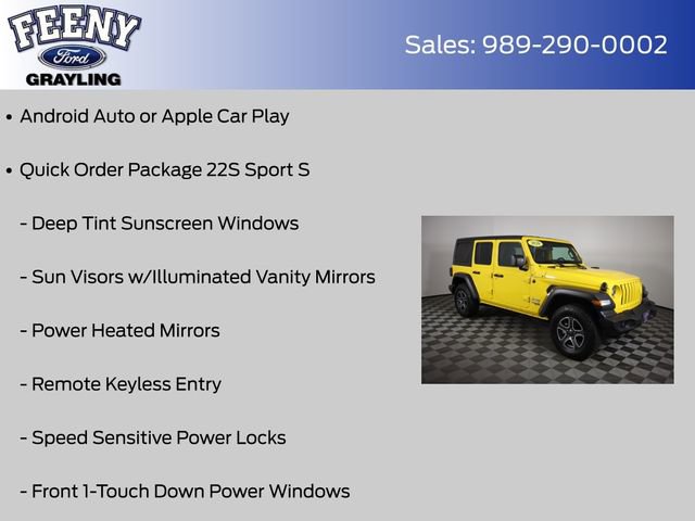 Used 2020 Jeep Wrangler Unlimited Sport S AWD/4WD image 8