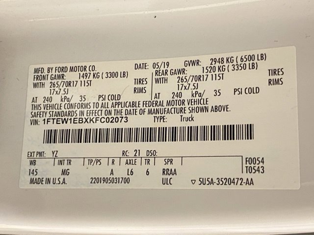 Certified 2019 Ford F150 XLT AWD/4WD image 31