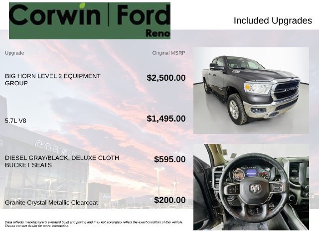 Used 2020 RAM 1500 Big Horn AWD/4WD image 3