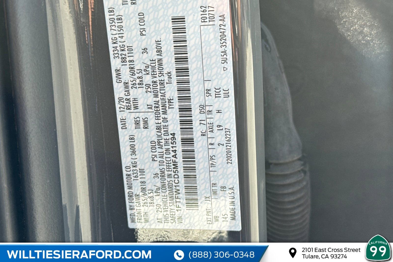 Certified 2021 Ford F150 XLT w/ Equipment Group 302A High image 13