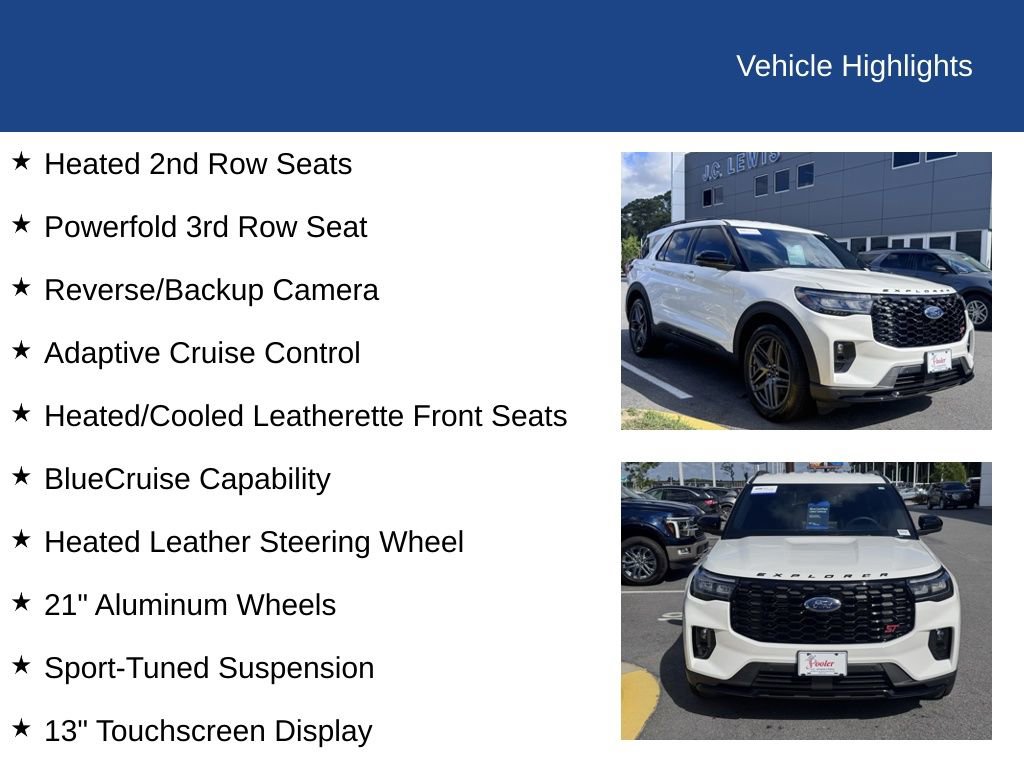 Certified 2025 Ford Explorer ST RWD image 3
