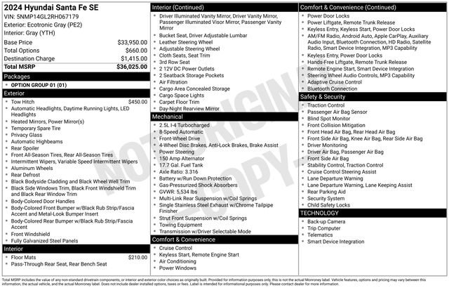 Used 2024 Hyundai Santa Fe SE FWD image 7