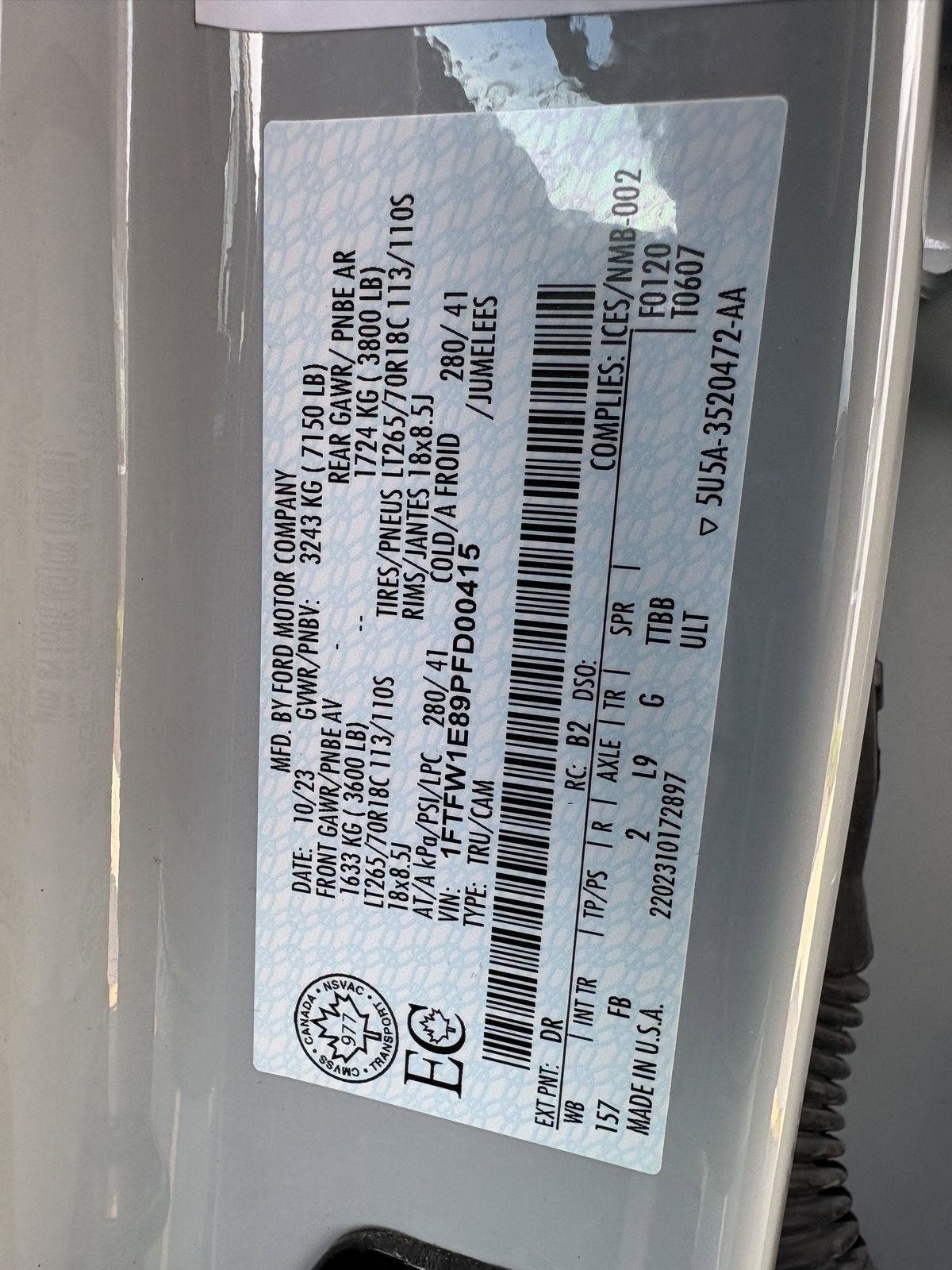 Certified 2023 Ford F150 XLT w/ Equipment Group 302A High AWD/4WD image 19