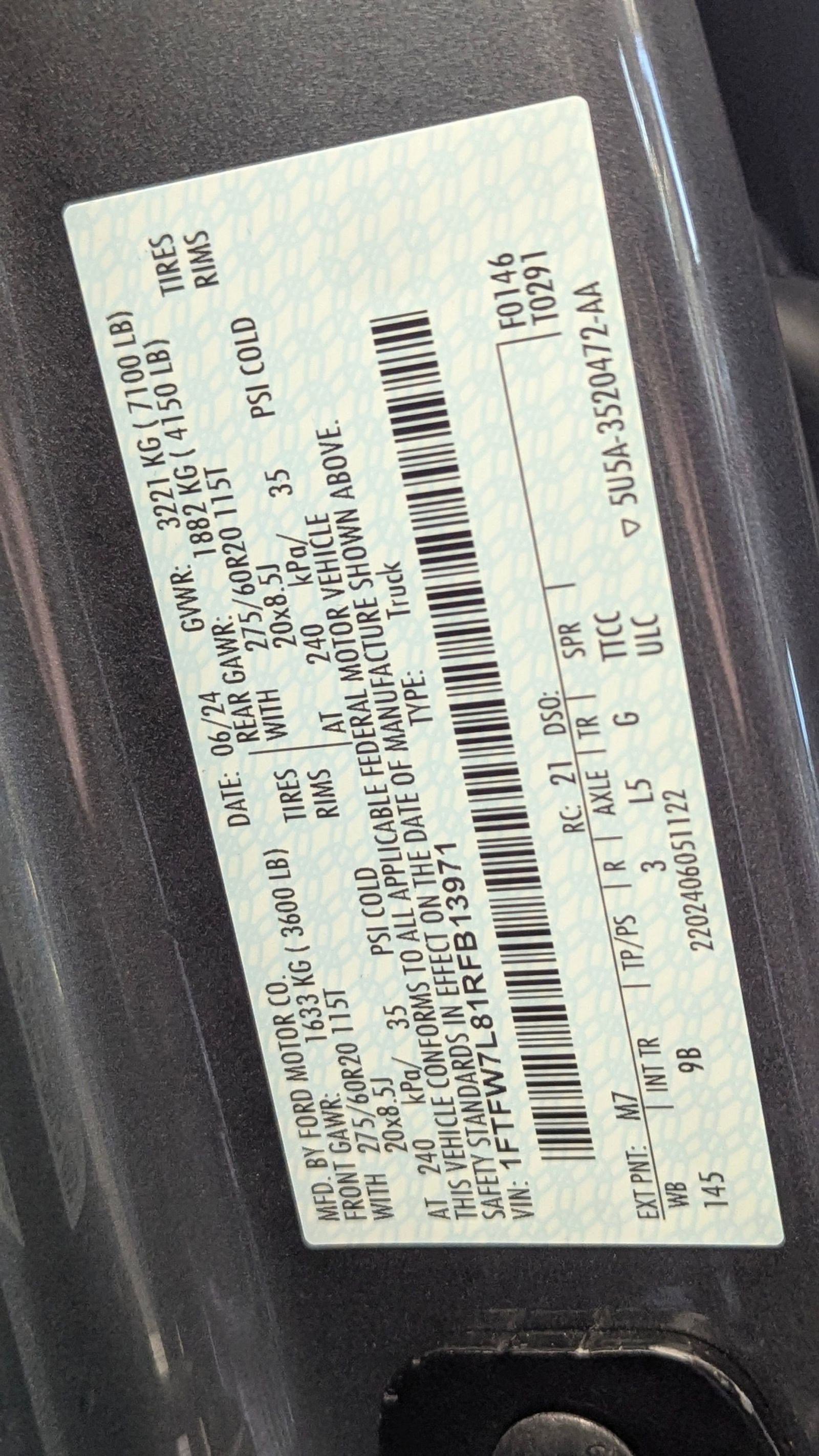 Certified 2024 Ford F150 Platinum w/ FX4 Off-Road Package image 20