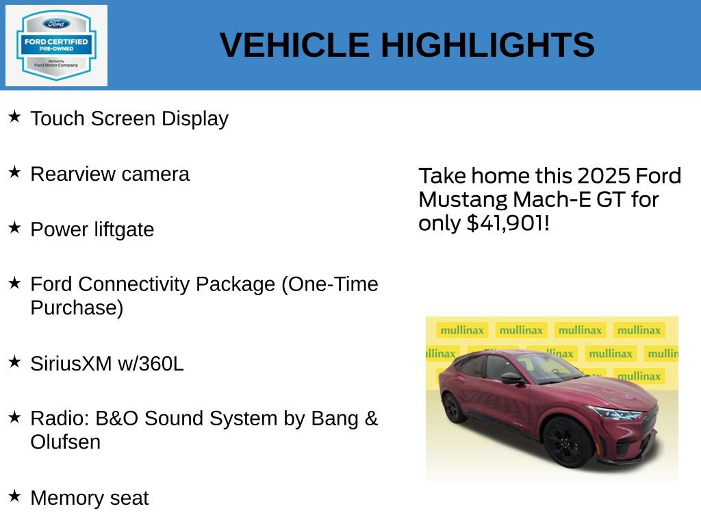 Certified 2025 Ford Mustang Mach-E GT AWD/4WD image 21