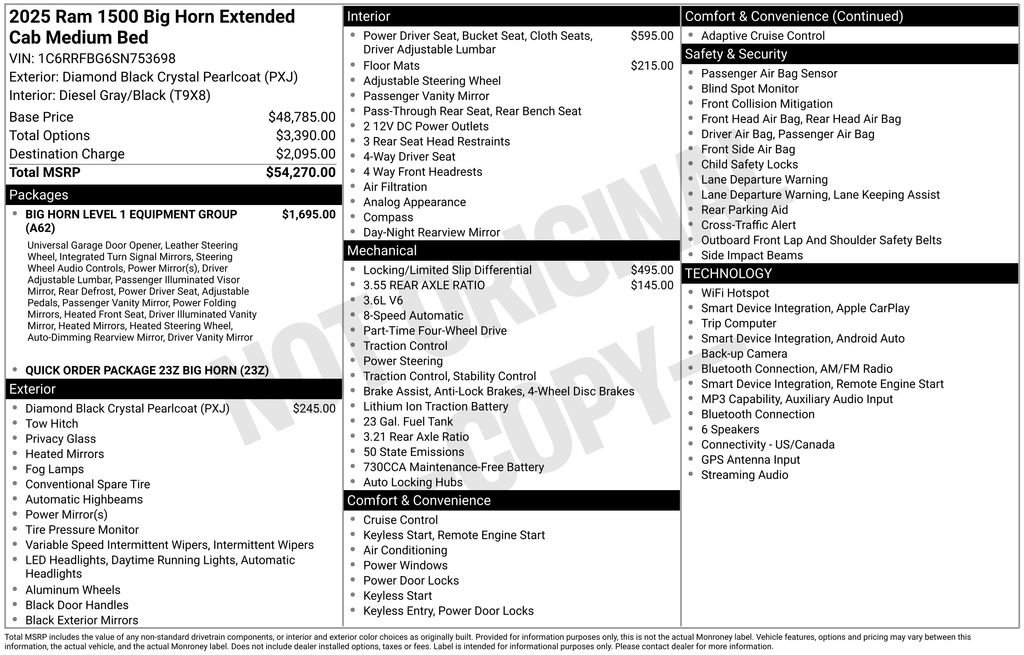 Used 2025 RAM 1500 Big Horn AWD/4WD image 7