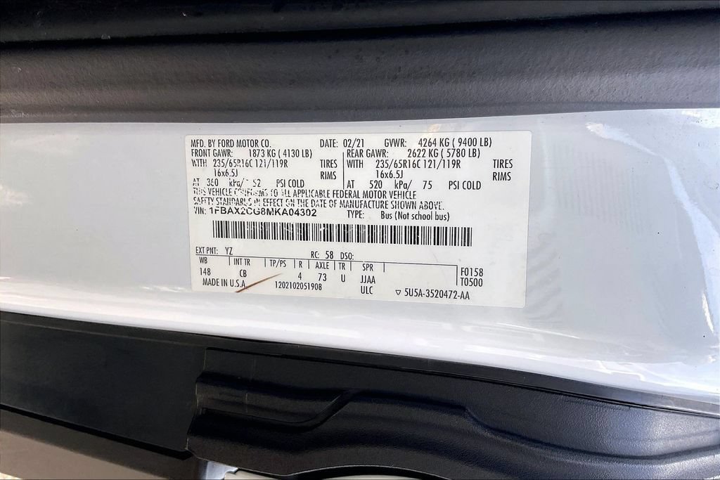 Certified 2021 Ford Transit 350 XLT RWD image 33
