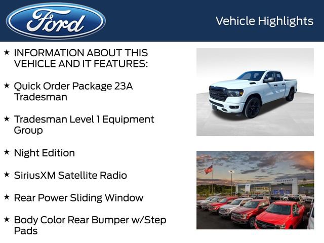 Used 2023 RAM 1500 Tradesman w/ Night Edition RWD image 4