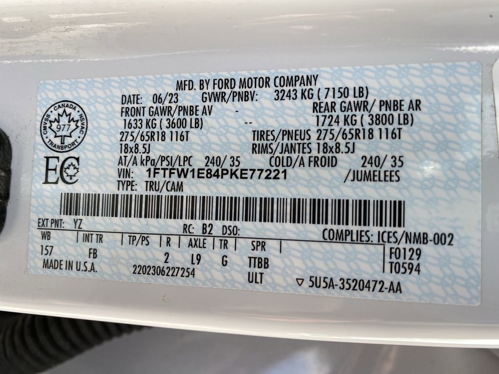 Certified 2023 Ford F150 XLT w/ Equipment Group 302A High image 54