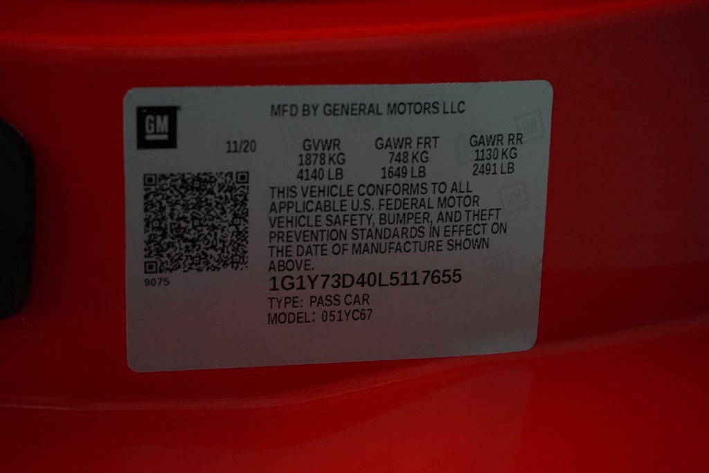 Used 2020 Chevrolet Corvette Stingray Preferred Conv w/ 2LT Preferred Equipment Group image 47