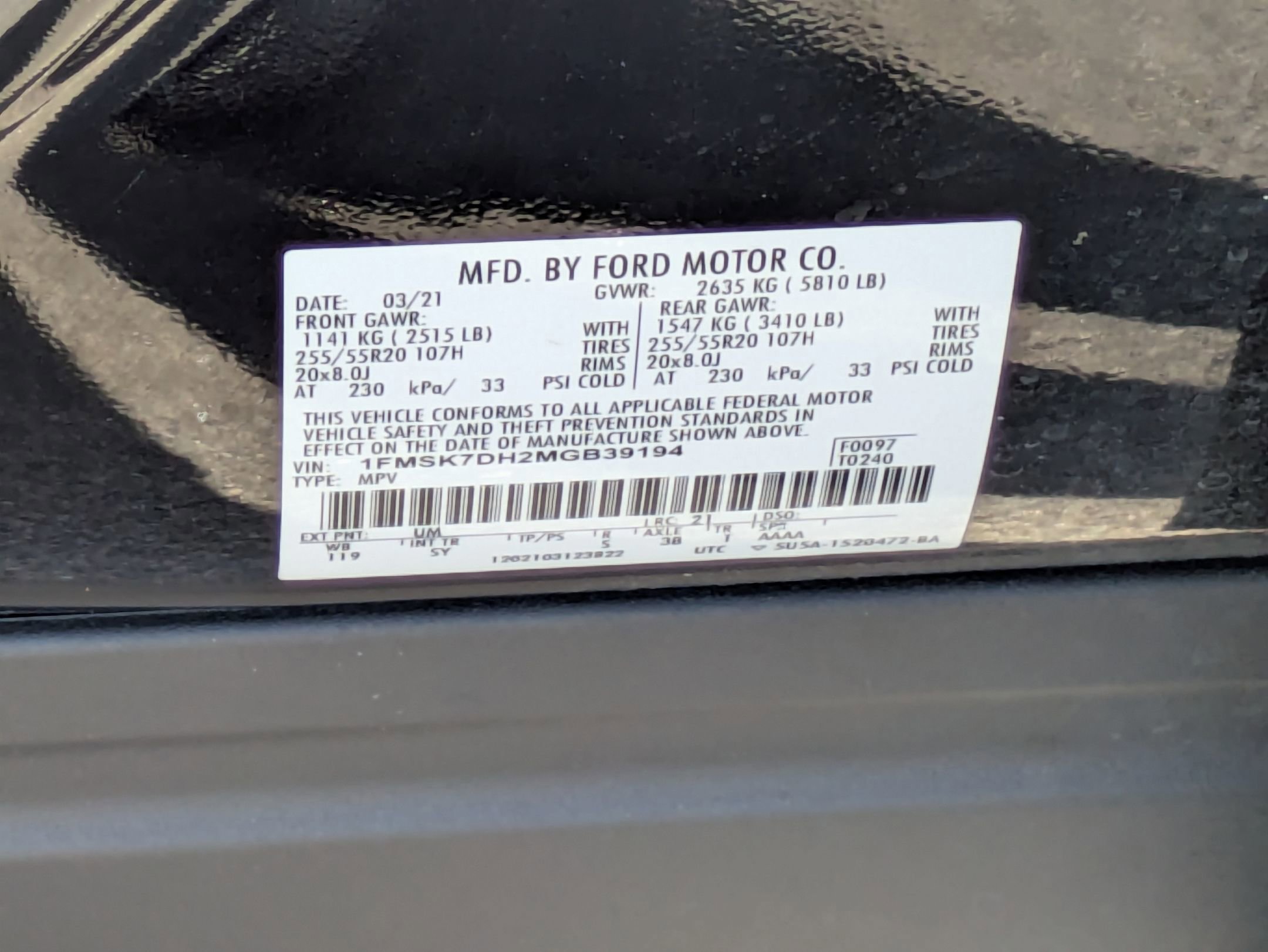 Certified 2021 Ford Explorer XLT w/ Equipment Group 202A image 43