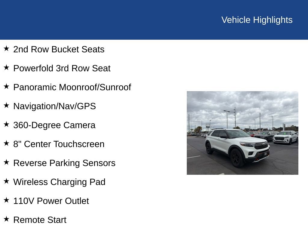 Certified 2022 Ford Explorer Timberline w/ Timberline Technology Package image 10