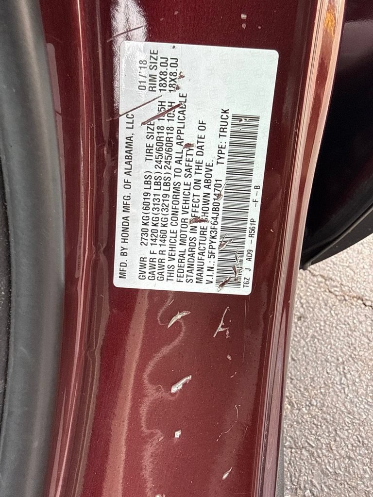 Used 2018 Honda Ridgeline RTL-T image 54