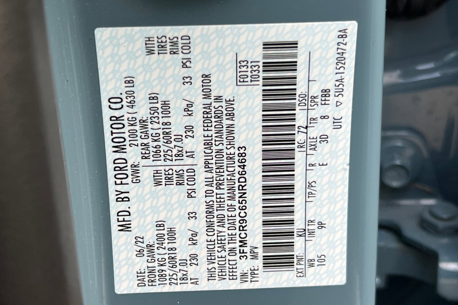 Certified 2022 Ford Bronco Sport Outer Banks image 56