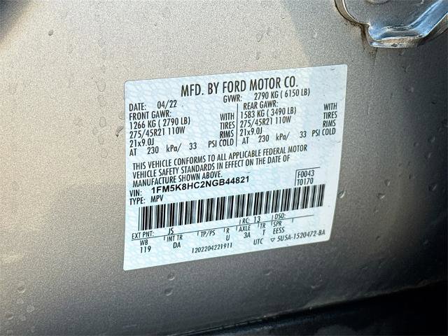 Certified 2022 Ford Explorer Platinum w/ Equipment Group 601A image 25