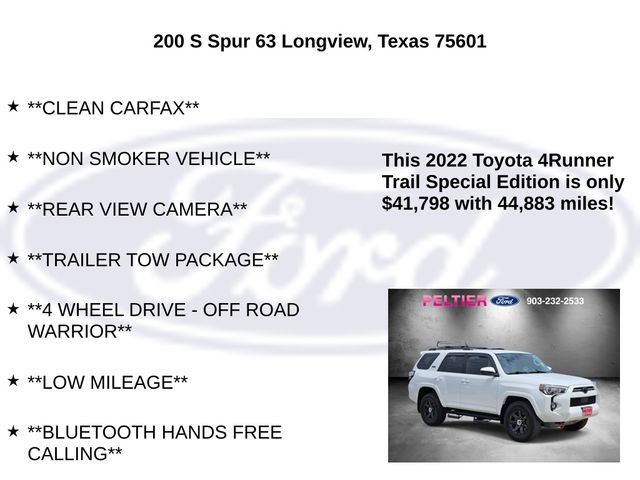 Used 2022 Toyota 4Runner Trail Special Edition AWD/4WD image 5