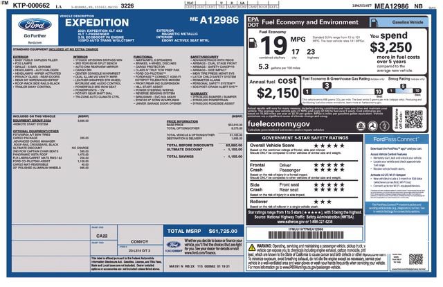 Certified 2021 Ford Expedition XLT RWD image 6