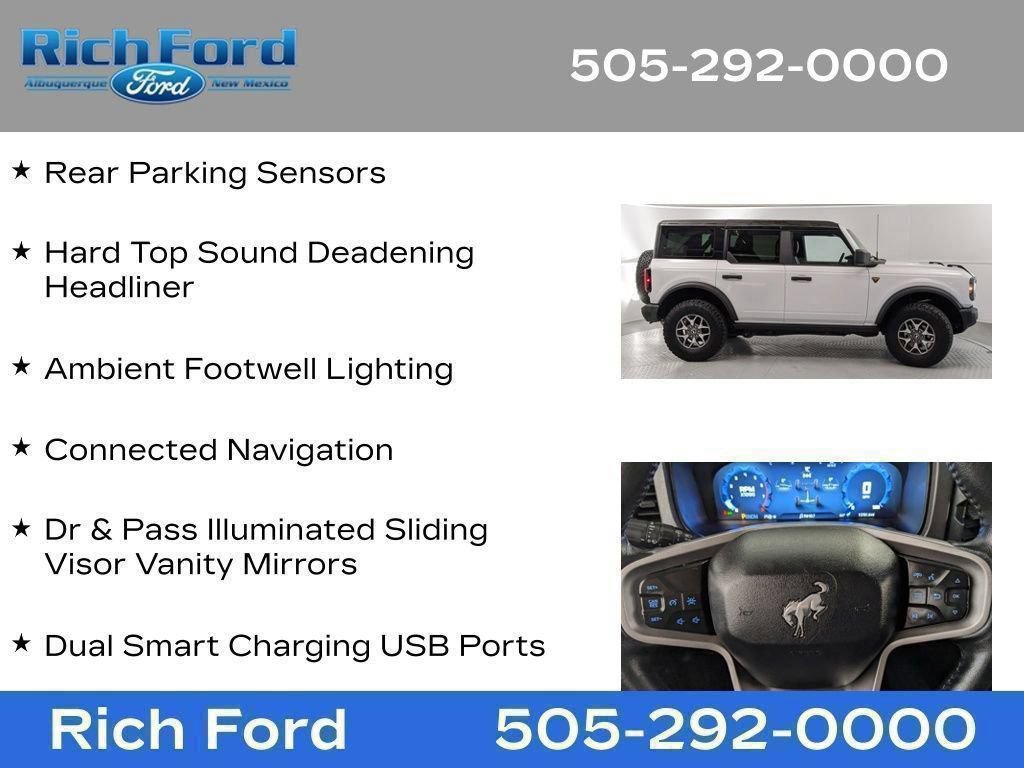 Certified 2025 Ford Bronco Badlands AWD/4WD image 91