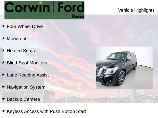 Used 2019 Nissan Armada Platinum w/ Captain's Chairs Package AWD/4WD image 8