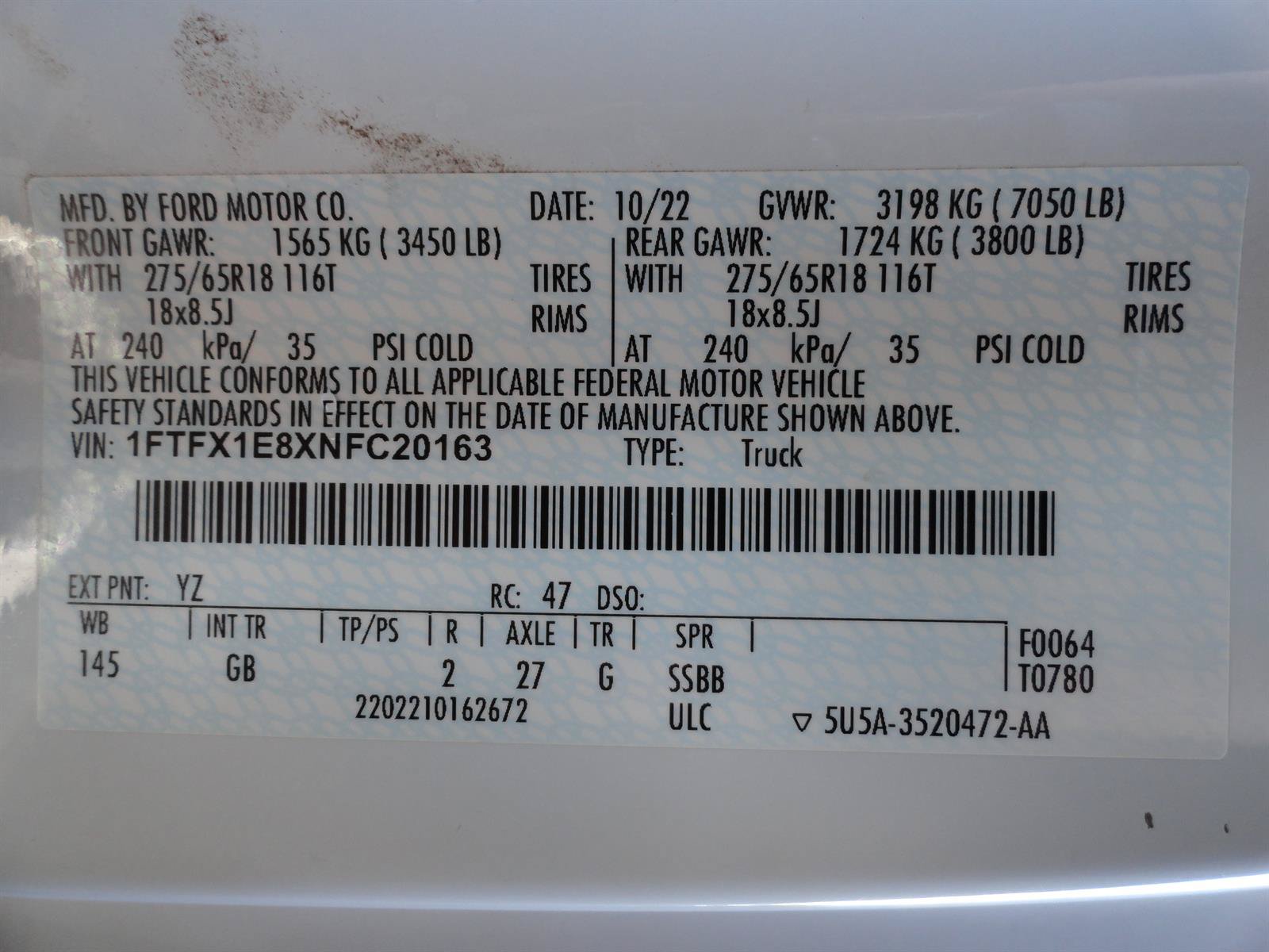Certified 2022 Ford F150 XL w/ STX Appearance Package AWD/4WD image 23