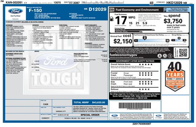 Certified 2017 Ford F150 XLT AWD/4WD image 5