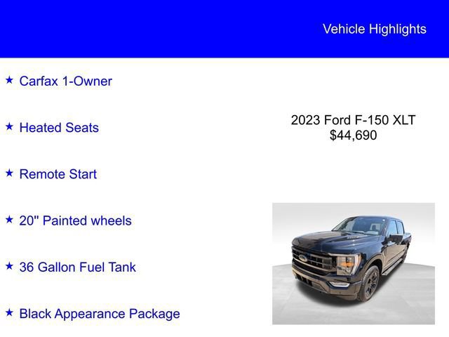Certified 2023 Ford F150 XLT w/ Equipment Group 302A High image 5
