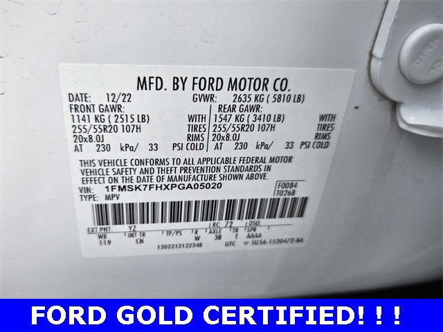 Certified 2023 Ford Explorer Limited w/ Equipment Group 301A image 20