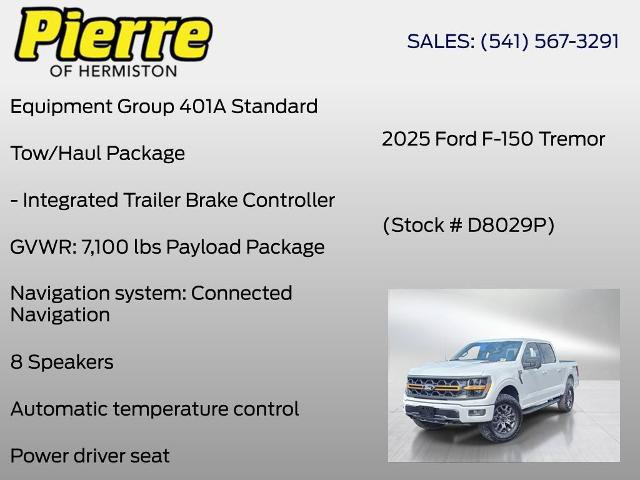 Certified 2025 Ford F150 Tremor w/ Tow/Haul Package AWD/4WD image 6