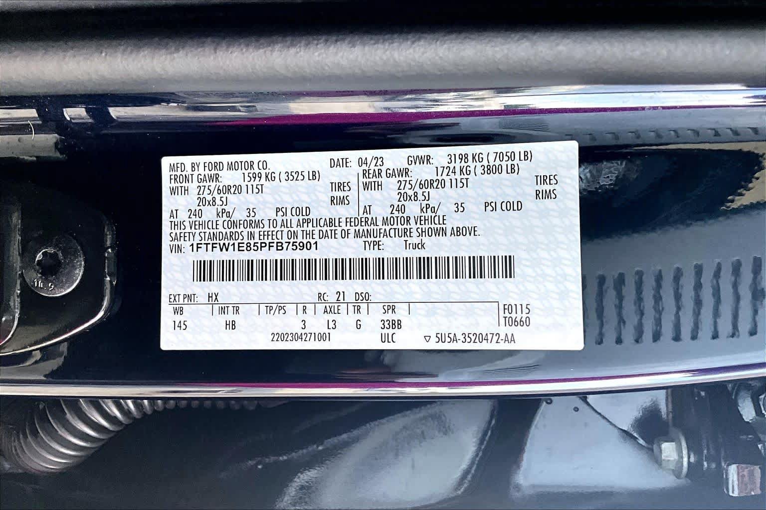 Certified 2023 Ford F150 Lariat w/ Equipment Group 502A High AWD/4WD image 31