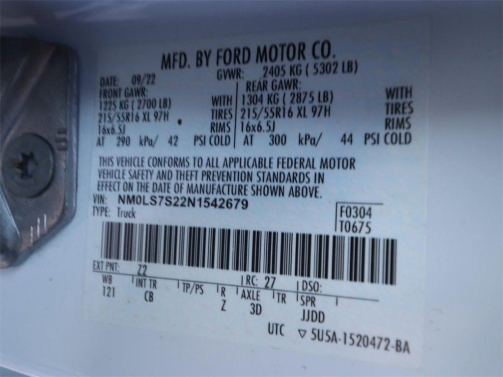 Certified 2022 Ford Transit Connect XL image 22