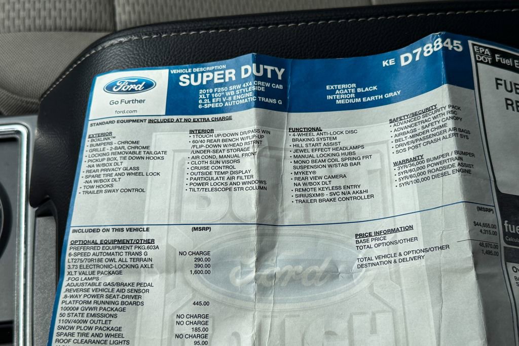 Certified 2019 Ford F250 XLT w/ XLT Value Package AWD/4WD image 37