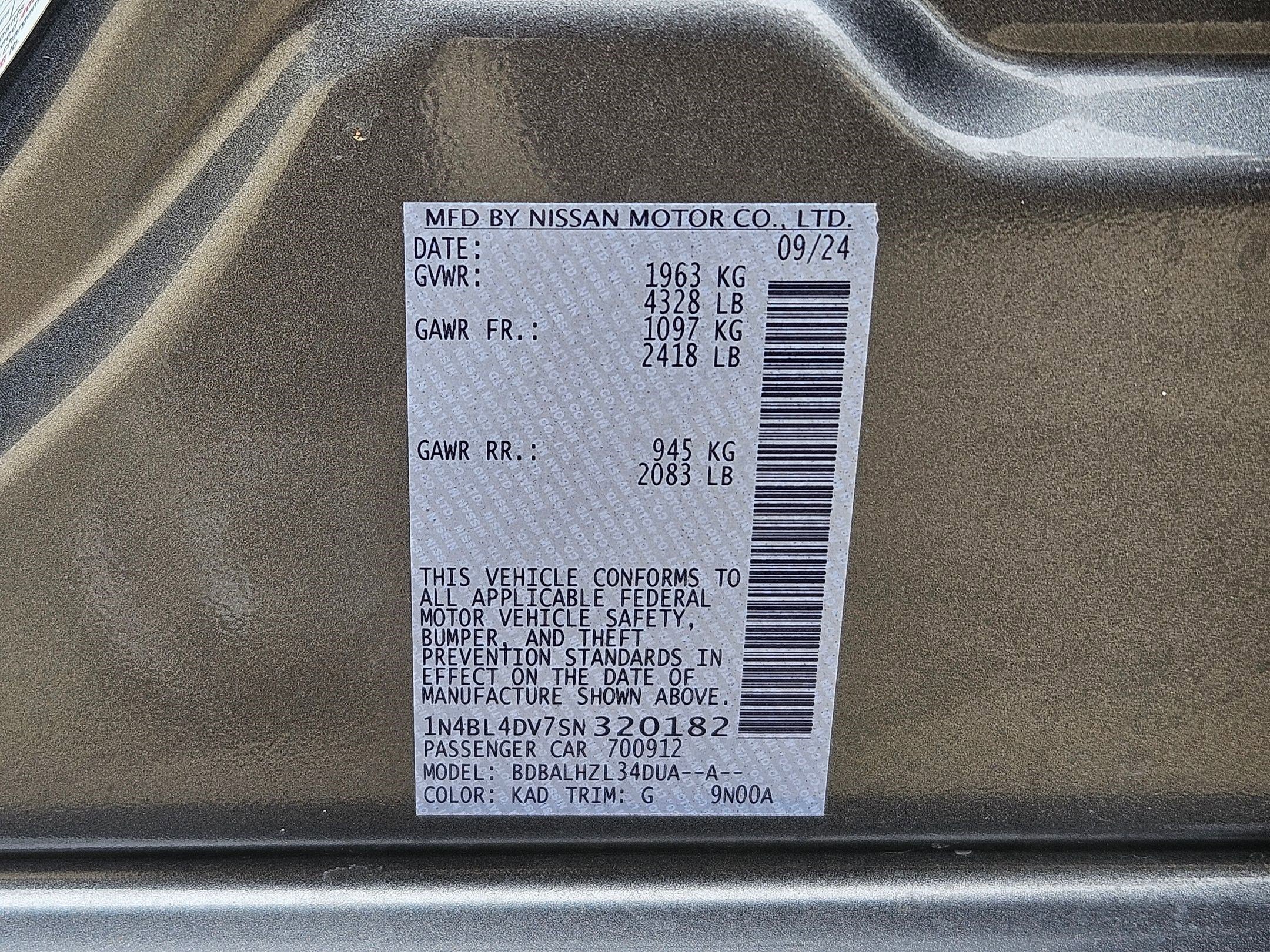Used 2025 Nissan Altima 2.5 SV FWD image 39