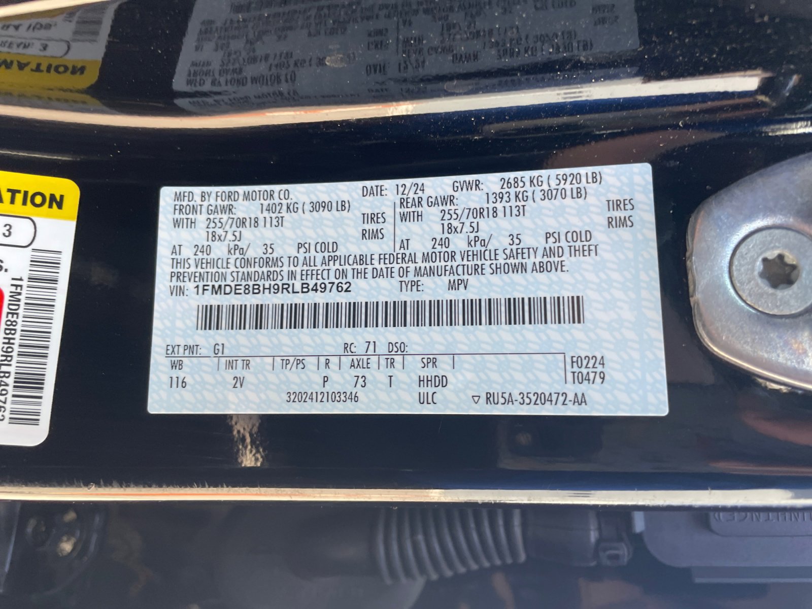 Certified 2024 Ford Bronco Outer Banks AWD/4WD image 34