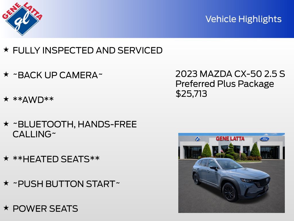 Used 2023 MAZDA CX-50 2.5 S w/ Cargo Package AWD/4WD image 33