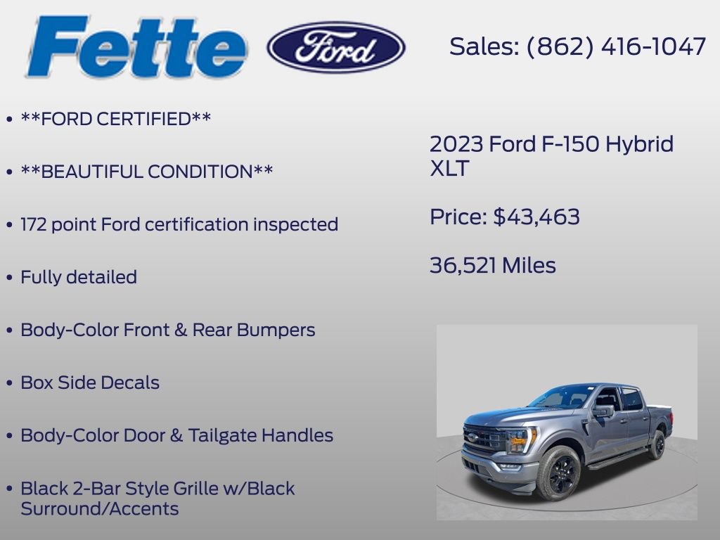 Certified 2023 Ford F150 XLT w/ Equipment Group 302A High AWD/4WD image 12