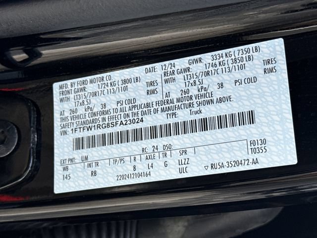 Certified 2025 Ford F150 Raptor AWD/4WD image 45
