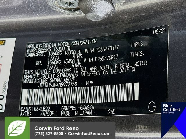 Used 2022 Toyota 4Runner SR5 Premium w/ Moonroof Package AWD/4WD image 38