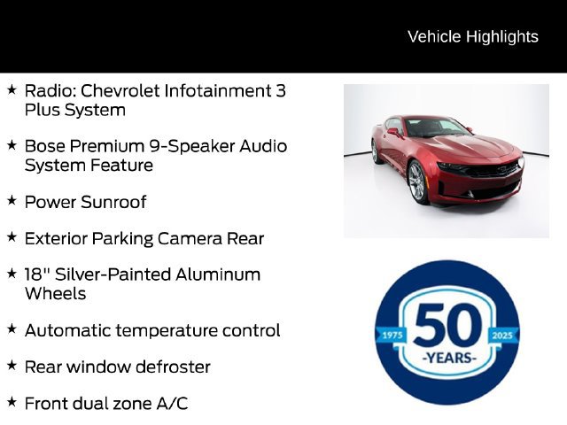 Used 2020 Chevrolet Camaro LT w/ RS Package RWD image 11