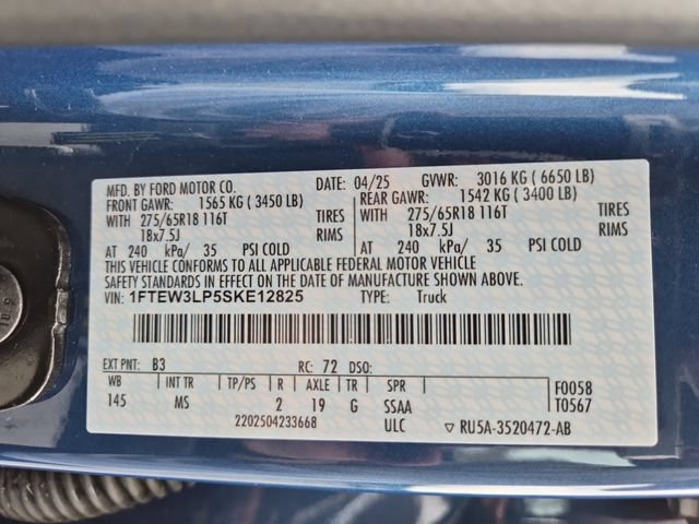 Certified 2025 Ford F150 XLT w/ Equipment Group 301A Standard AWD/4WD image 25