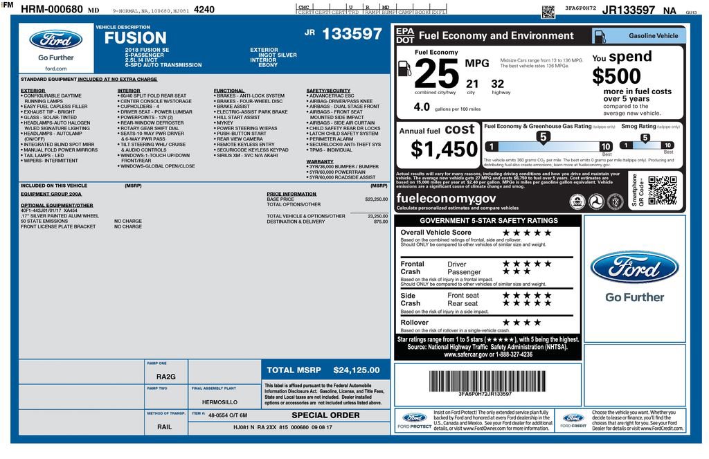 Certified 2018 Ford Fusion SE image 29