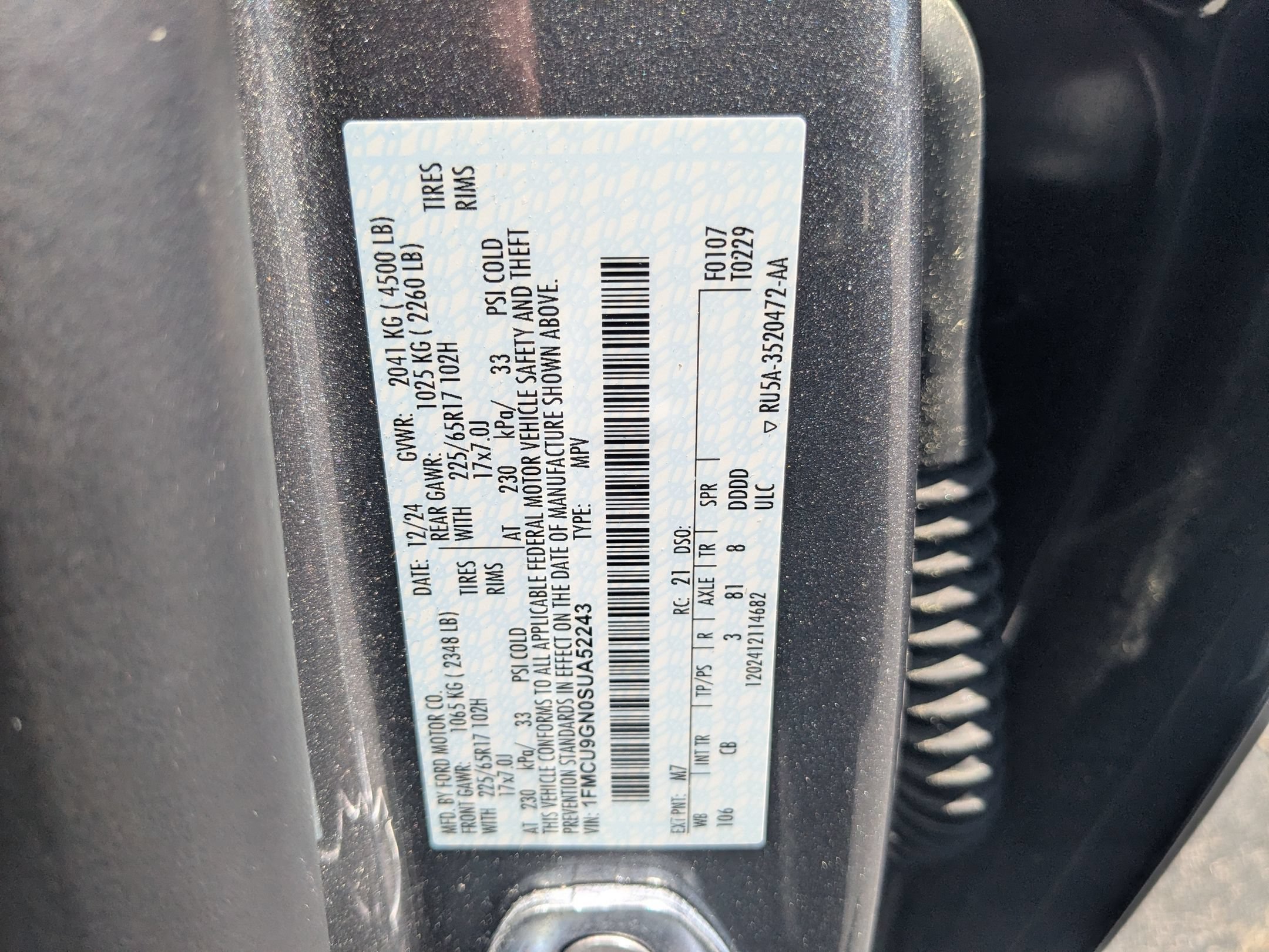 Certified 2025 Ford Escape Active w/ Cold Weather Package AWD/4WD image 35