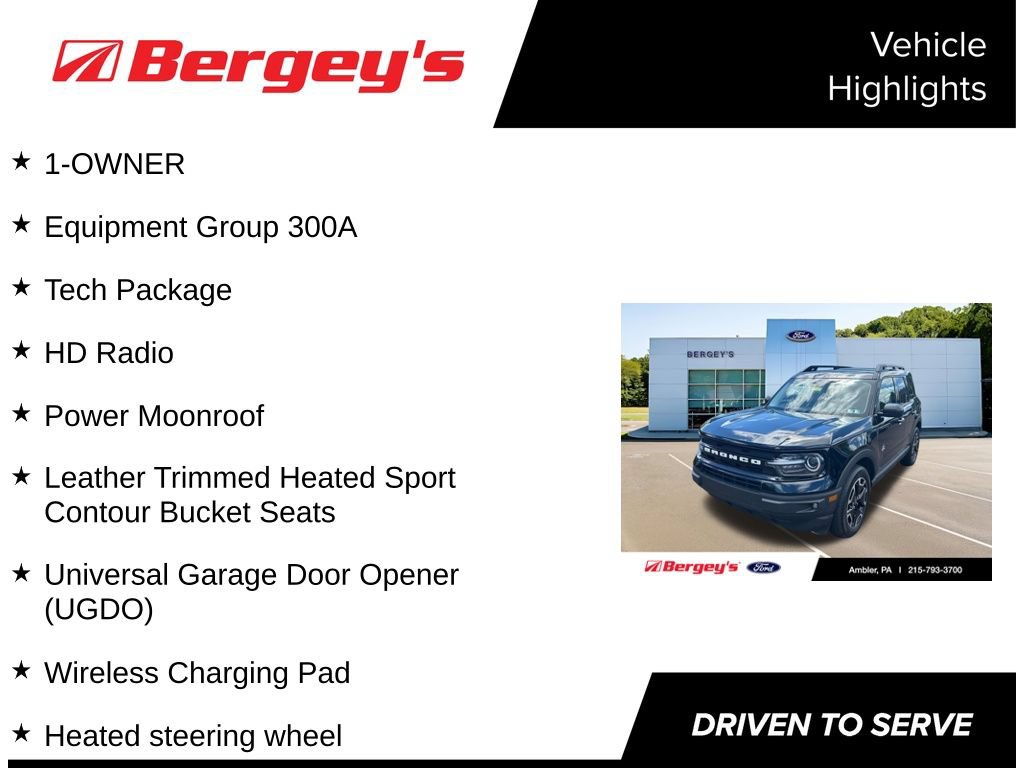 Certified 2023 Ford Bronco Sport Outer Banks w/ Tech Package AWD/4WD image 5