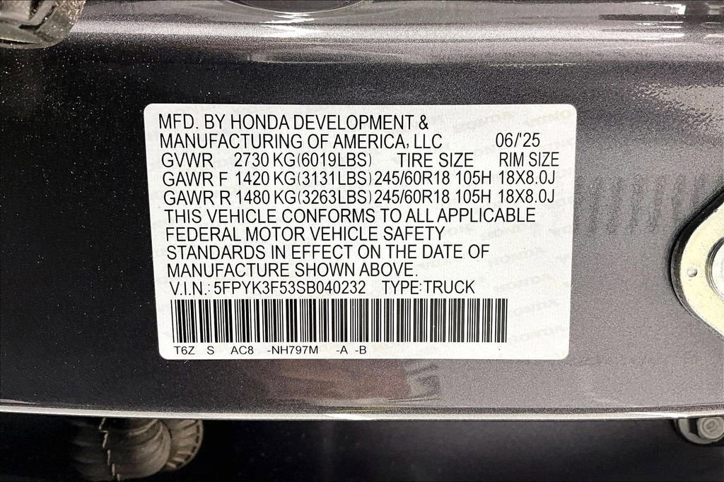 Used 2025 Honda Ridgeline RTL image 36