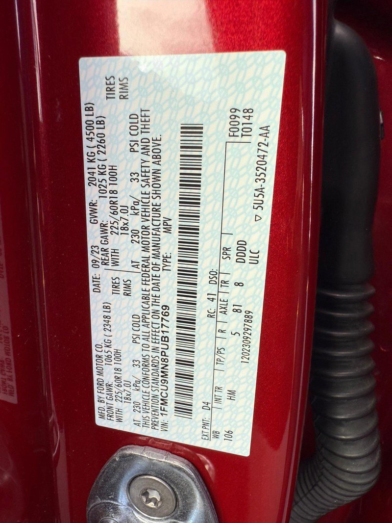 Certified 2023 Ford Escape ST-Line w/ Tech Pack #1 image 31