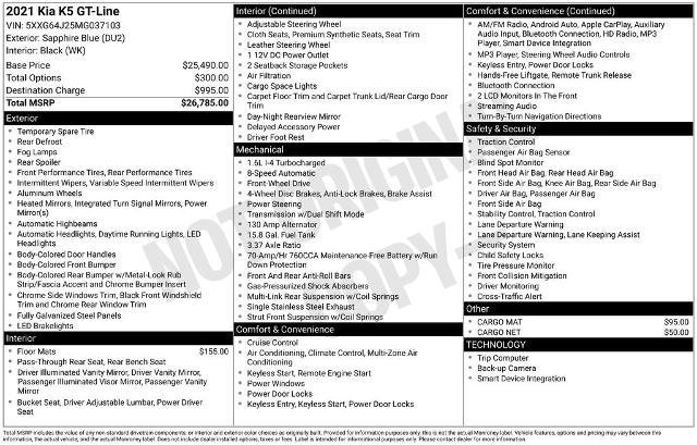 Used 2021 Kia K5 GT-Line FWD image 22