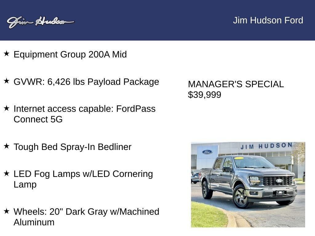 Certified 2025 Ford F150 STX w/ Equipment Group 200A RWD image 12